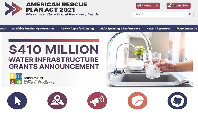 American Rescue Plan Act Grants or ARPA website