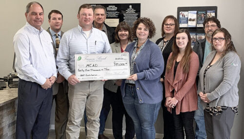 Farmer Bank Mercer County Area Development Corporation donation Nov 2022