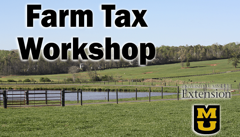 Farm Tax Workshop news graphic
