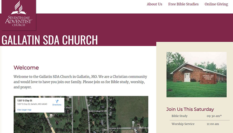 Gallatin Seventh Day Adventist Church website