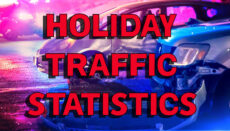 Holiday Traffic Statistics News Graphic (accident or crash)