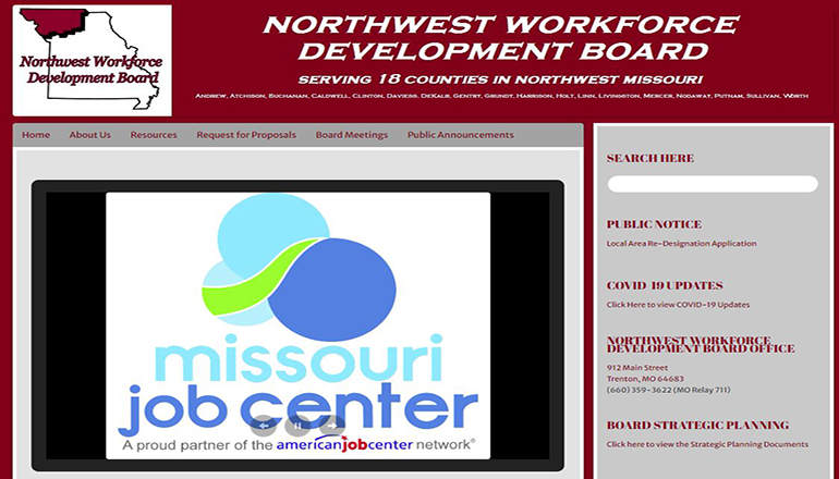 Northwest Missouri Workforce Development Board news graphic