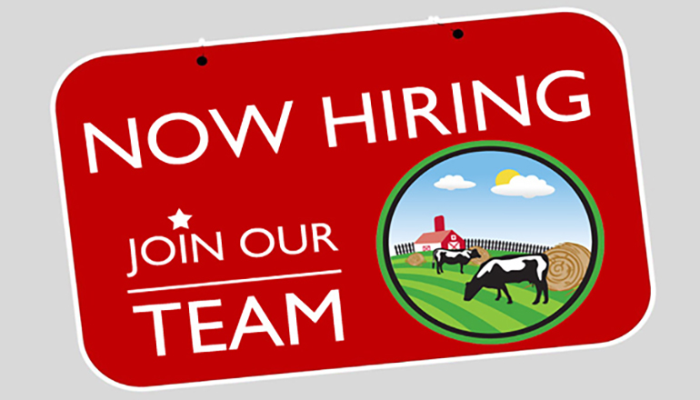 Now Hiring on the Farm News Graphic