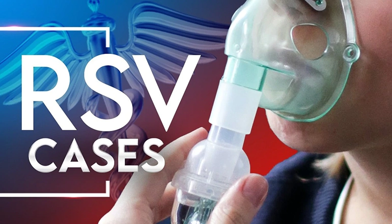 RSV Cases or Virus news graphic
