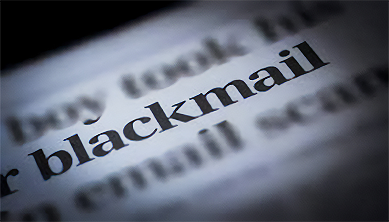 Blackmail News Graphic