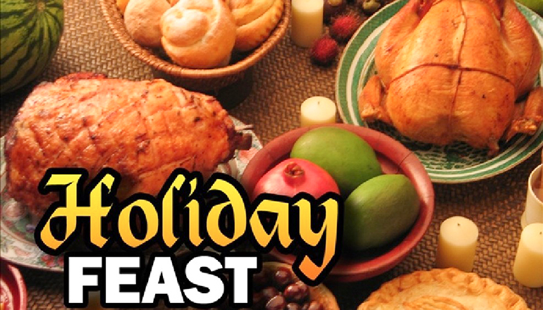 Holiday Feast or Christmas Dinner news graphic
