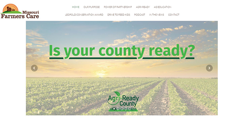 Missouri Farmers Care website