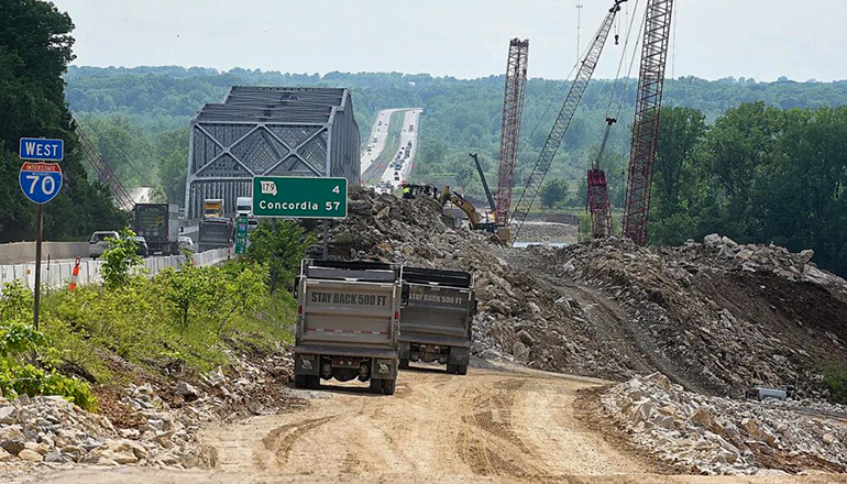 Rocheport Bridge (Photo by Don Shrubshell courtesy Columbia Daily Tribune)