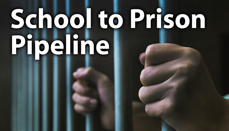 School to Prison Pipeline News Graphic