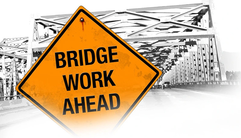 Bridge Work Ahead News Graphic