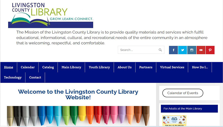 Livingston County Library website