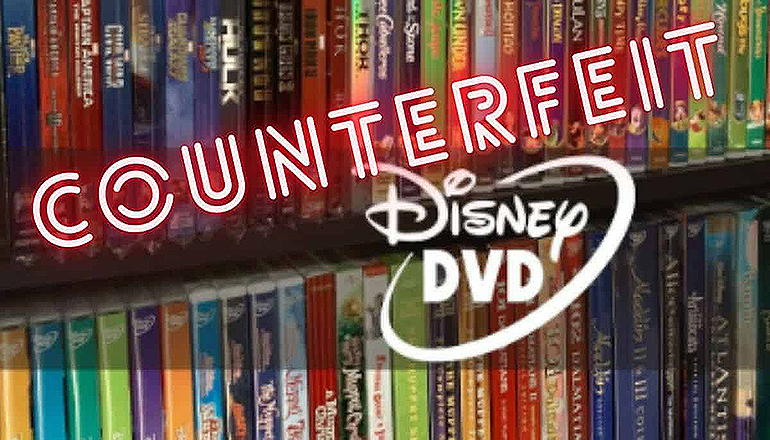 Counterfeit Disney DVD News Graphic
