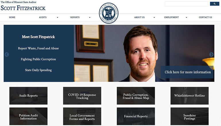 Missouri State Auditor website (Scott Fitzpatrick)
