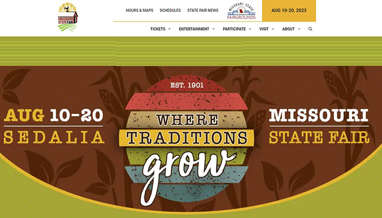 Missouri State Fair Website 2023