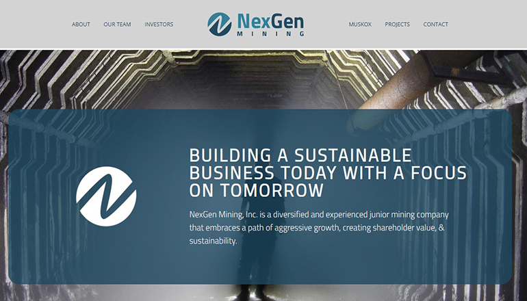 NexGen Mining website