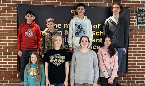 Trenton Middle School "Students of the Month" for February, 2023
