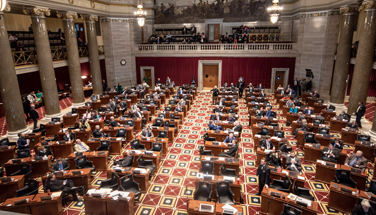 Missouri's House of Representatives (Photo by Annelise Hanshaw - Missouri Independent)