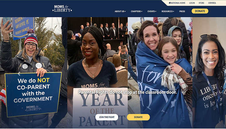 Moms For Liberty website