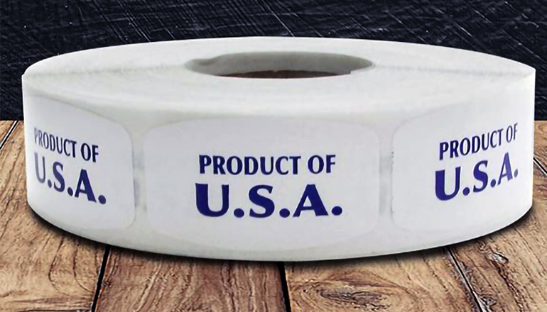 Product of the USA label news graphic