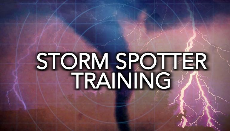Storm Spotter Training News Graphic