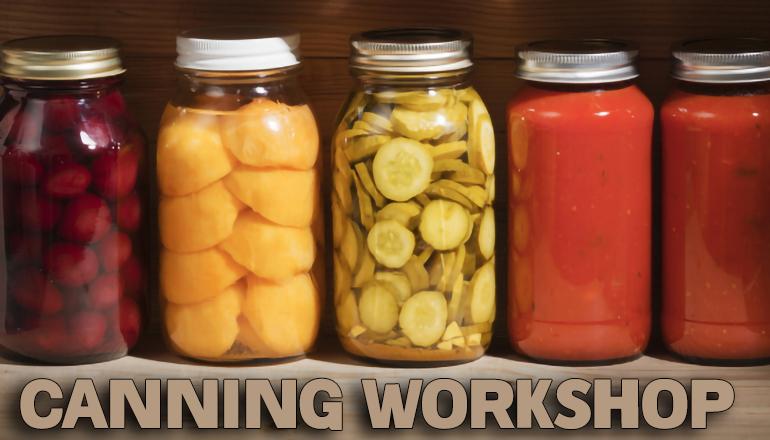 Canning Workshop News Graphic