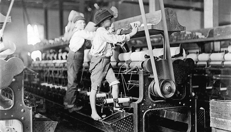 Children Working in a Cotton Mill (Photo courtesy Library of Congress)
