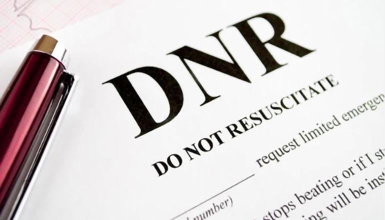 DNR or Do Not Resuscitate news graphic