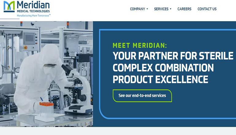 Meridian Medical Technologies website