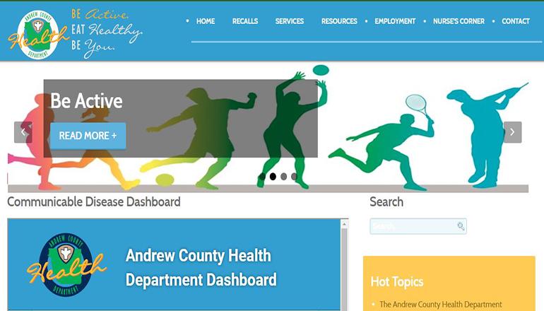 Andrew County Missouri Health Department website