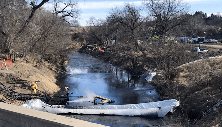 Keystone Pipeline Spill (Photo courtesy EPA)