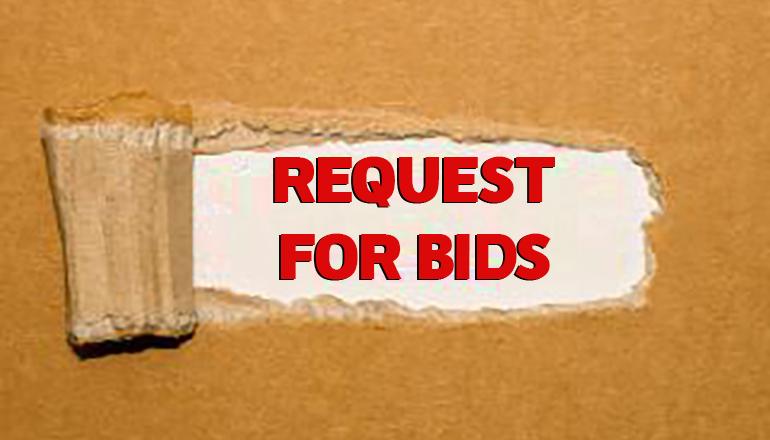 Request for Bids news graphic
