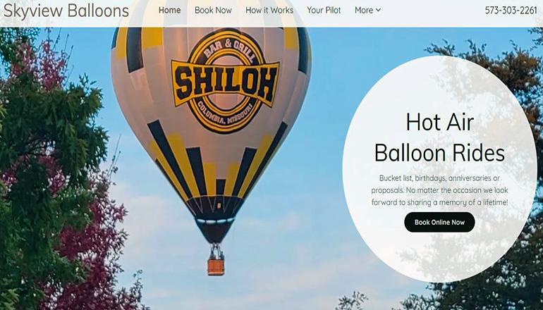 Skyview Balloons website