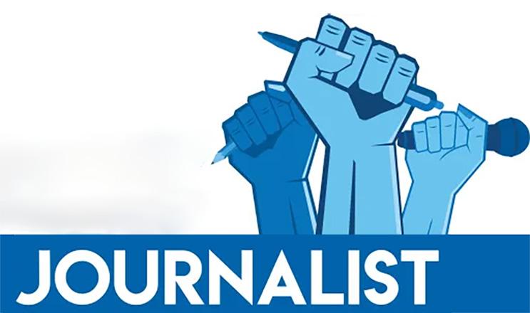 Student reporter or journalist news graphic