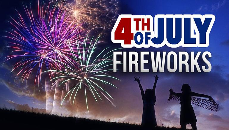 4th Of July Fireworks News Graphic