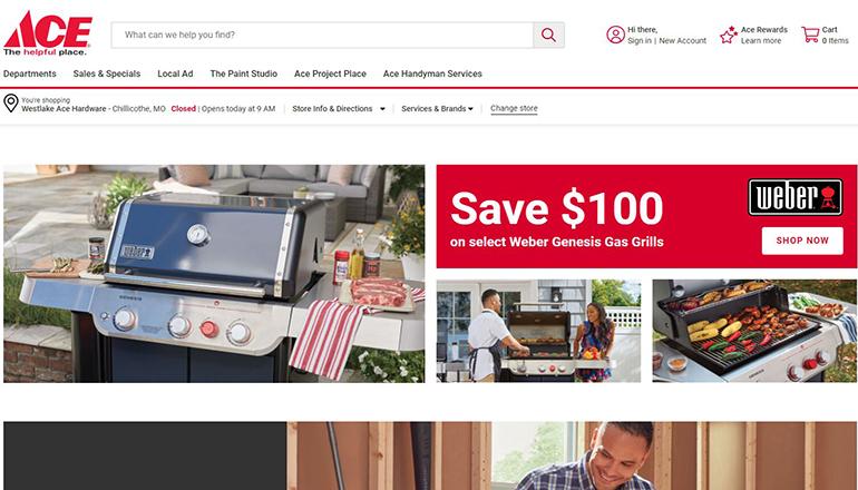 Ace Hardware website