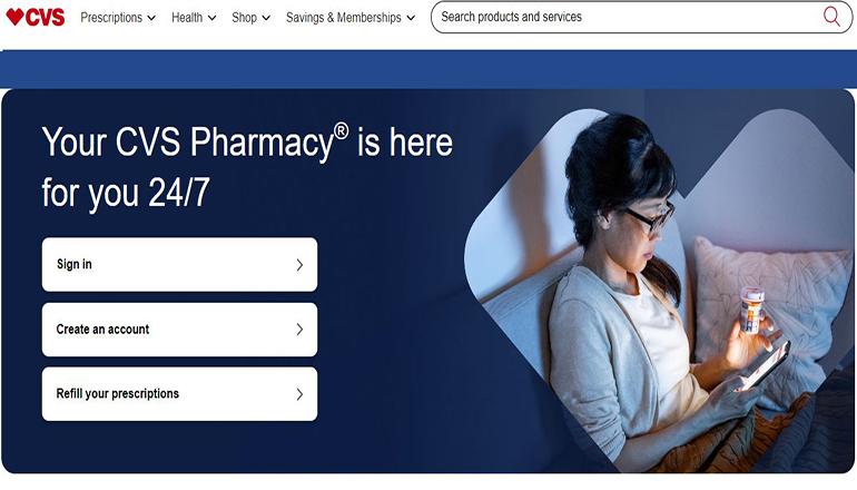 CVS Pharmacy website