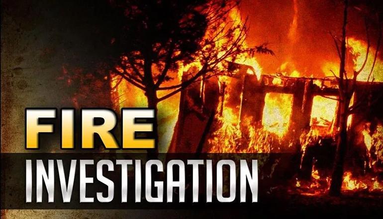 Fire Investigation news graphic