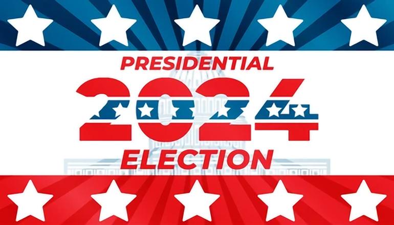 Presidential Election 2024 News Graphic