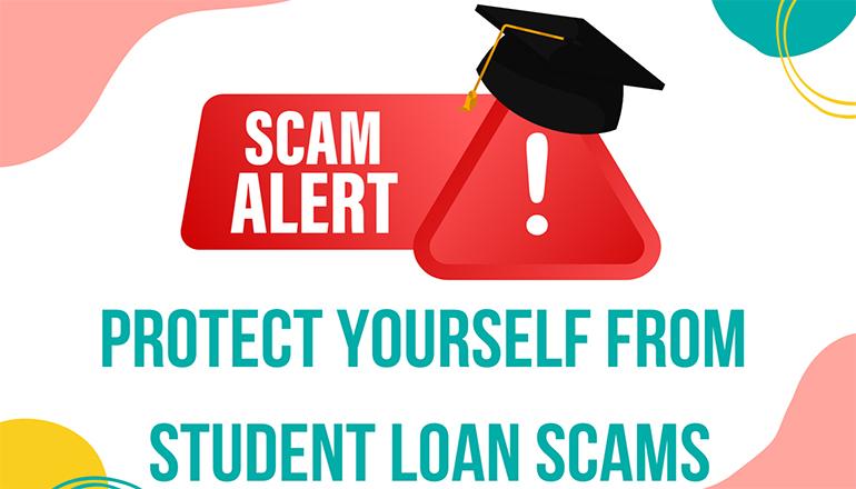 Student Loan Scam News Graphic