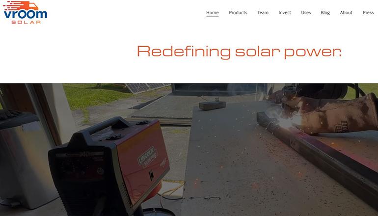 Vroom Solar Website