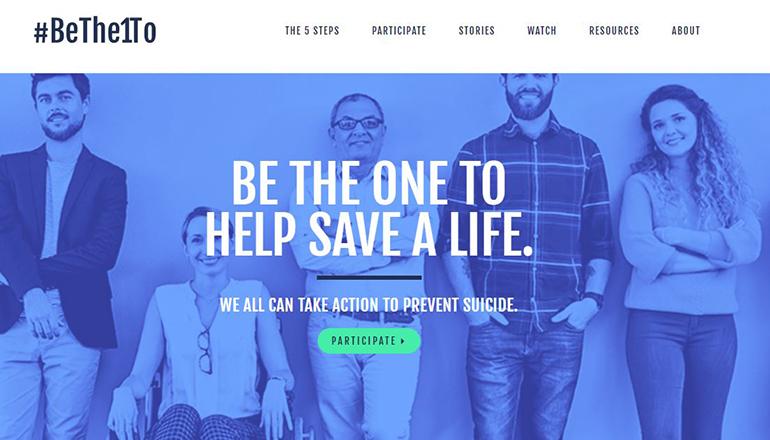 Be There to save a life website (suicide)