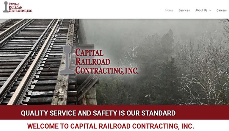 Capital Railroad COntracting website