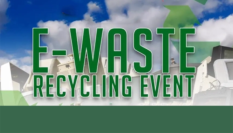 E-waste Recycling Event News Graphic