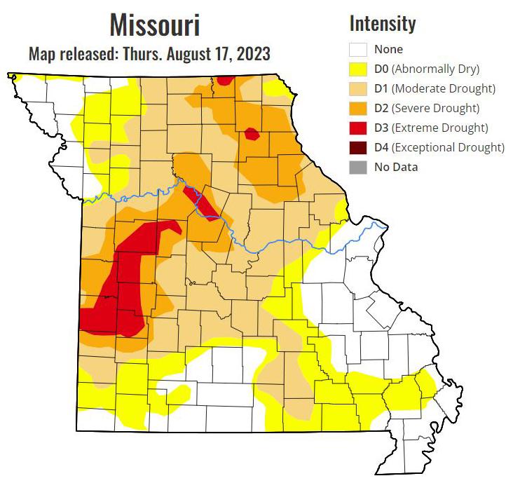 Drought conditions show significant improvement in Missouri