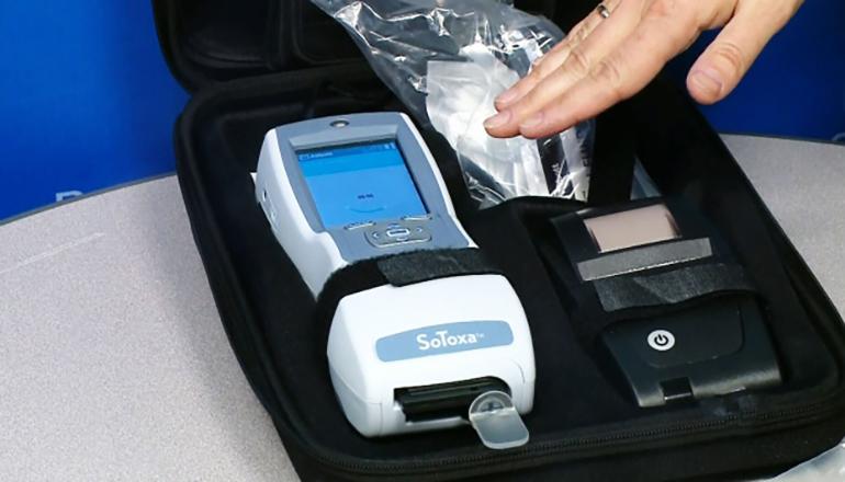 Sooxa Mobile Test System to test for DUI drugs