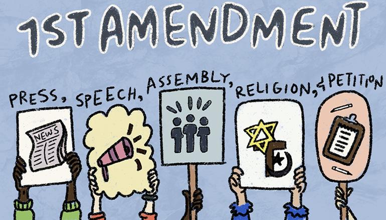 1st or First Amendment News Graphic