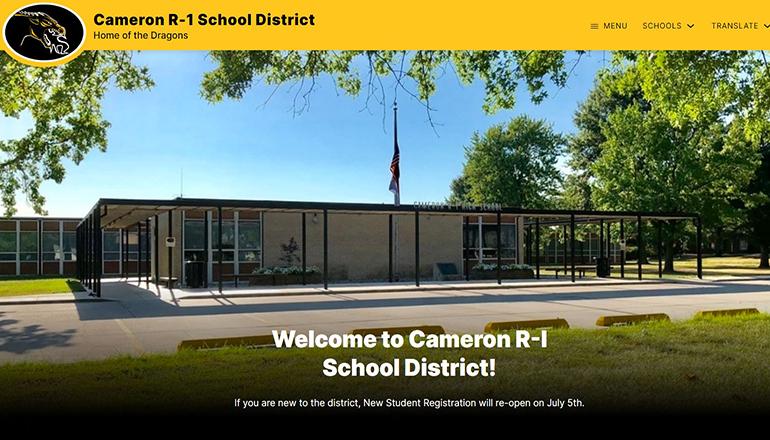 Cameron R-1 School District website