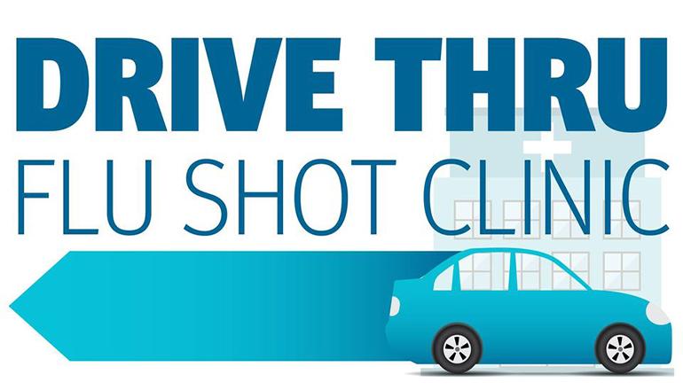 Drive Thru Flu Shot Clinic News Graphic