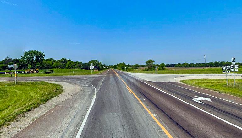 Highway 6 and Highway 146 Intersection west of Trenton