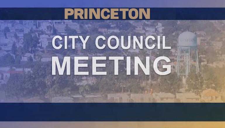 Princeton City Council Meeting News Graphic